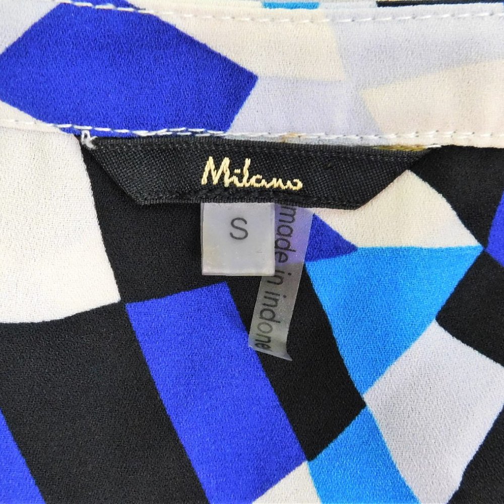 Milano Women Shirt Blue Black S - Picture 4 of 5
